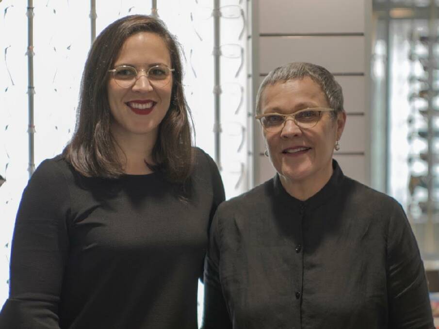 Eye care: Mija Crasnich (left) and Miriam Proust of Proust Optical in Figtree offer professional eye care with personal service and high-end spectacles available.