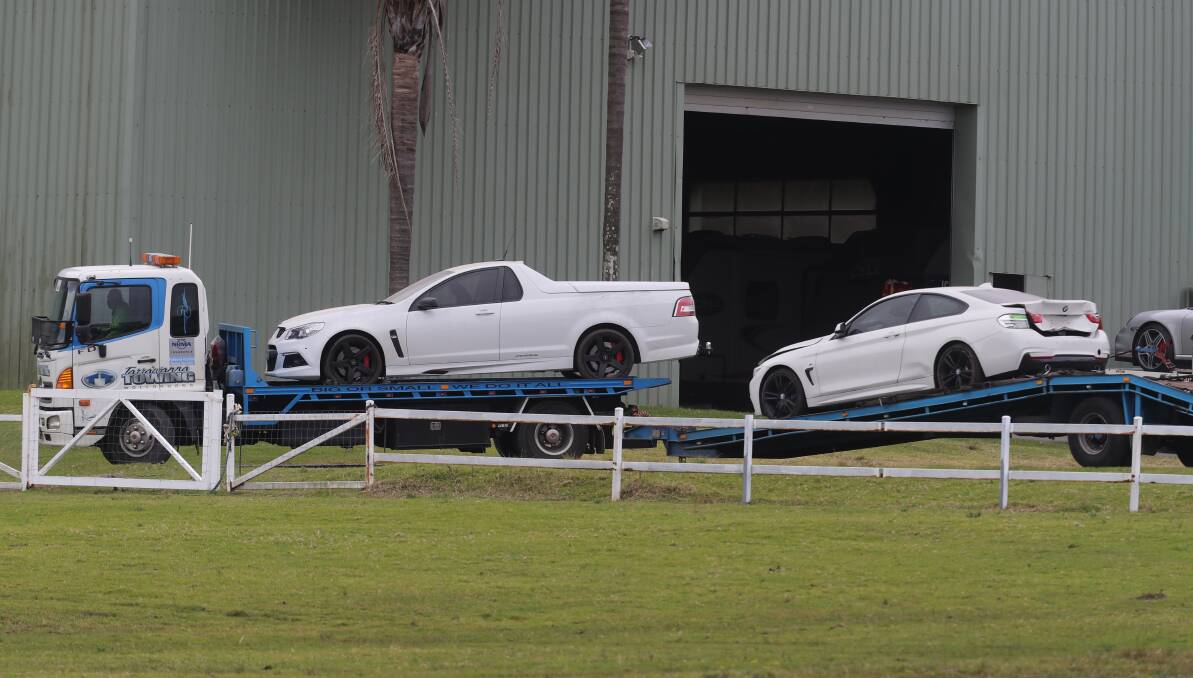 Two of the cars seized from Helensburgh. Picture: Robert Peet 