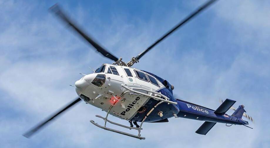 File picture shows the PolAir helicopter in flight. 