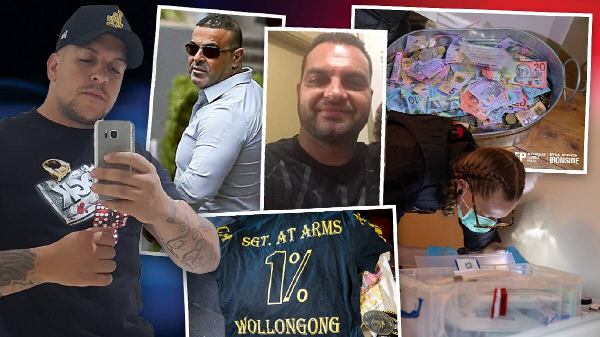 Luke Andreou, Elias Elchaar and Emmanuel Vamvoukakis face charges stemming from Operation Ironside, which has resulted in thousands of seizures, including items from Vamvoukakis' West Wollongong home (pictured). 