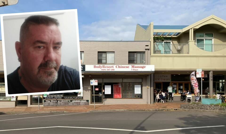 ACCUSED: Body Resort Chinese Massage in Gerringong and, inset, Mark Horsfall.