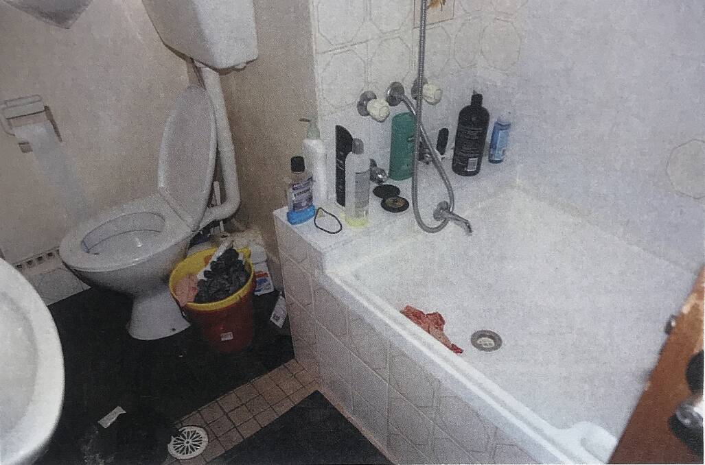A picture, tendered in earlier evidence, shows the bathroom where the filming took place. 