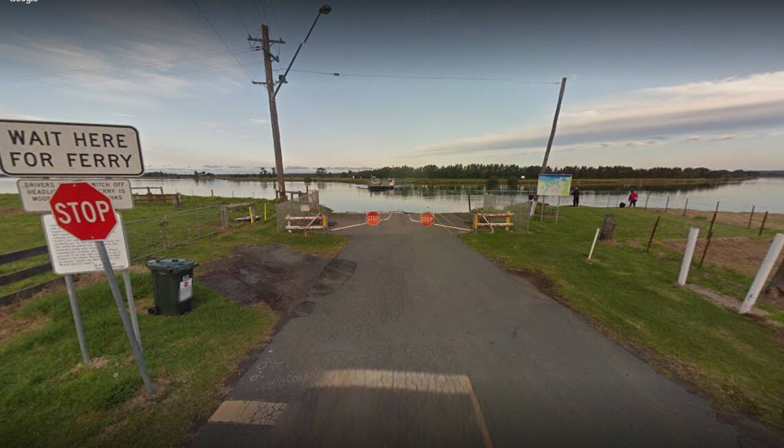 An ambulance road crew is attempting to reach the injured man via the Comerong Island Ferry. Picture: Google Maps 