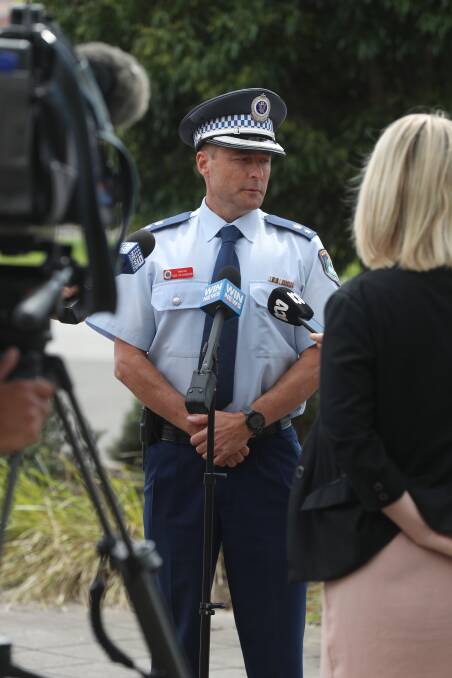 Supt Dan Richardson addresses reporters at Tuesday's appeal for information. Picture: Robert Peet 