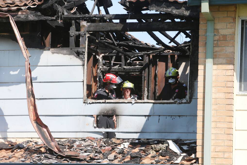 The home was badly damaged in the blaze. Picture: Sylvia Liber 
