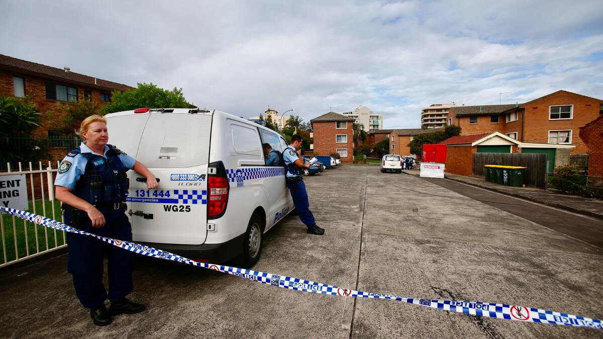 CRIME SCENE: Police tape marks the entryway to the Corrimal Street cul-de-sac where Rees attacked. Picture: Adam McLean