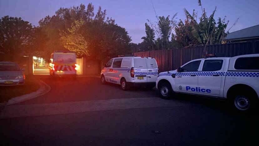 An ambulance enters a property on Rondanella Drive on Wednesday, September 20. Picture: Angela Thompson