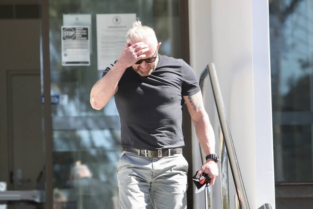 Pedicab driver Gary Poort departs Wollongong Courthouse after giving evidence on Tuesday. Picture: Adam McLean