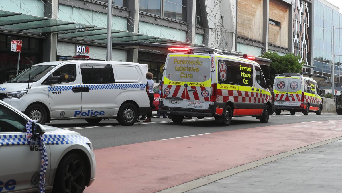 Emergency services respond to Monday's tragedy in the city's CBD. 