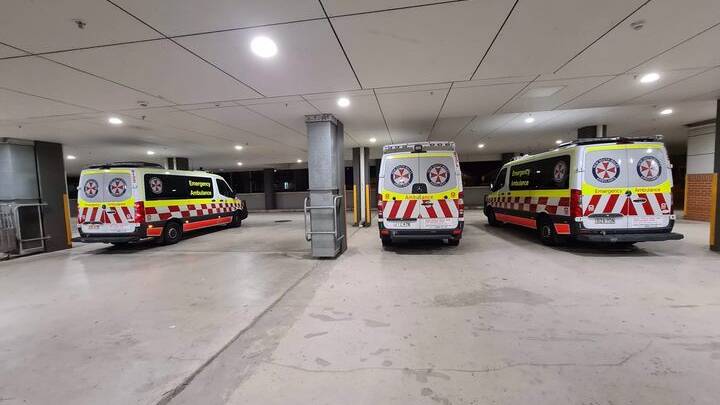 Ambulance crews from Dapto, Bulli and Oak Flats were requied at a Sydney hospital last month, leaving local resources stretched. Picture: Supplied