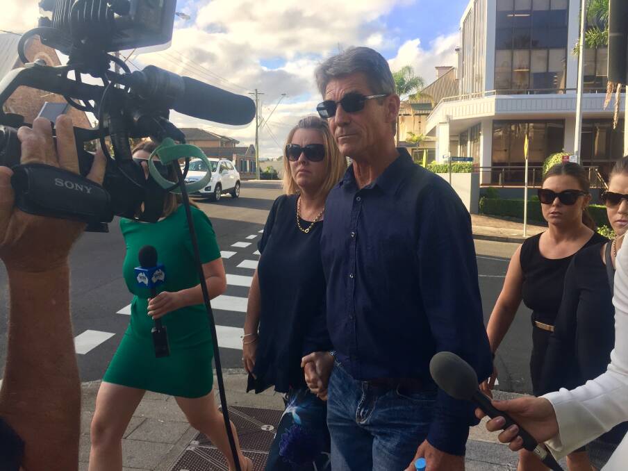 KEEPING WATCH: Paul Grimmer, one of Cheryl's three brother, who was with her moments before she vanished almost 50 years ago, departs the court precinct on Wednesday. 