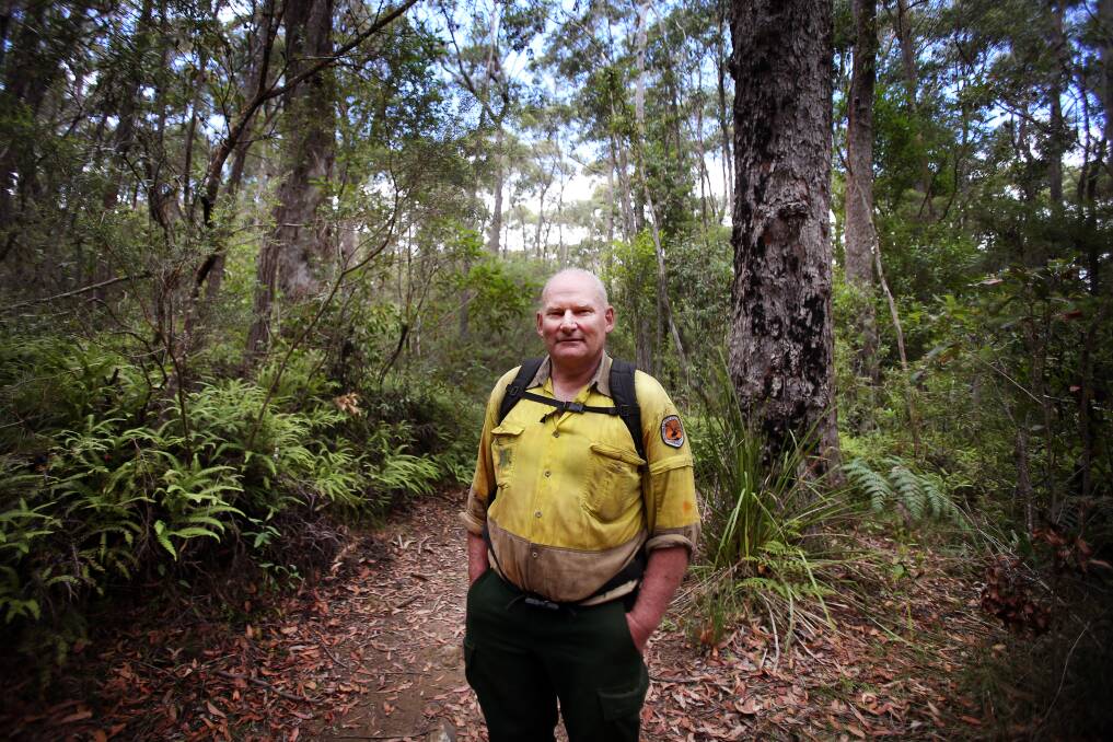 Sam Demuth, Senior Field officer for National Parks and Wildlife Service Fitzroy Falls, is frequently called on to assist with rescues at Carrington Falls. Picture: Sylvia Liber