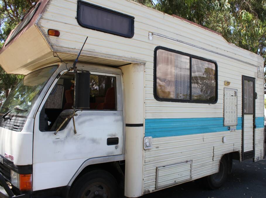 Tim Tonkin's Mitsubishi Winnebago was impounded for two months. Photo: Claire Sadler.