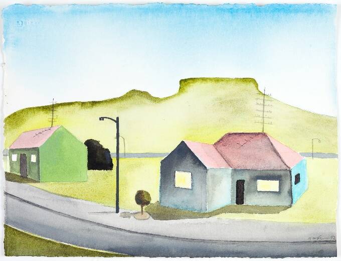Noel McKenna, Homes, Mt Keira, 2002, ink, pencil and watercolour on paper. Picture supplied