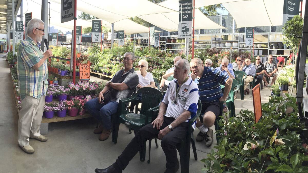 CONTRIBUTORS: MC Ross Wade presented the awards at a function at Bunnings, before a small but interested group.