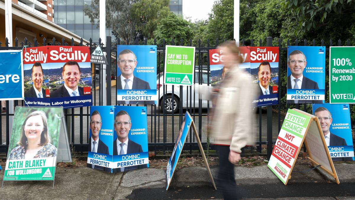The polling station on Kenny St, Wollongong in advance of the NSW election. Picture by Adam McLean.