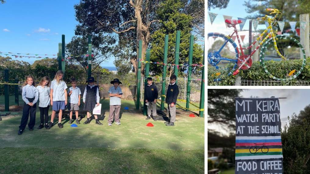 Mount Keira Demonstration School raised $10k for their playground during the UCI Road World Championships in September 2021. Picture supplied.