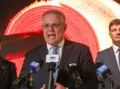 Scott Morrison visiting Bluescope Steeworks in Wollongong in September 2020. Picture: Adam McLean