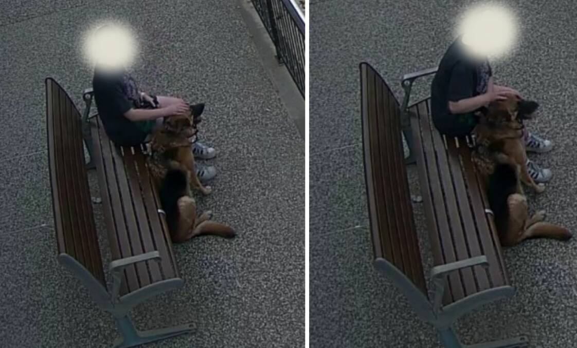 Police are looking for the woman in these CCTV images who may be able to assist following an alleged dog attack on October 14, 2023. Picture by NSW Police 