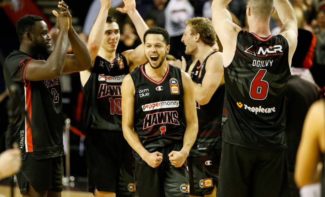 Tyler Harvey relieved and excited that the Hawks have made it to the finals in 2021. Picture by Anna Warr