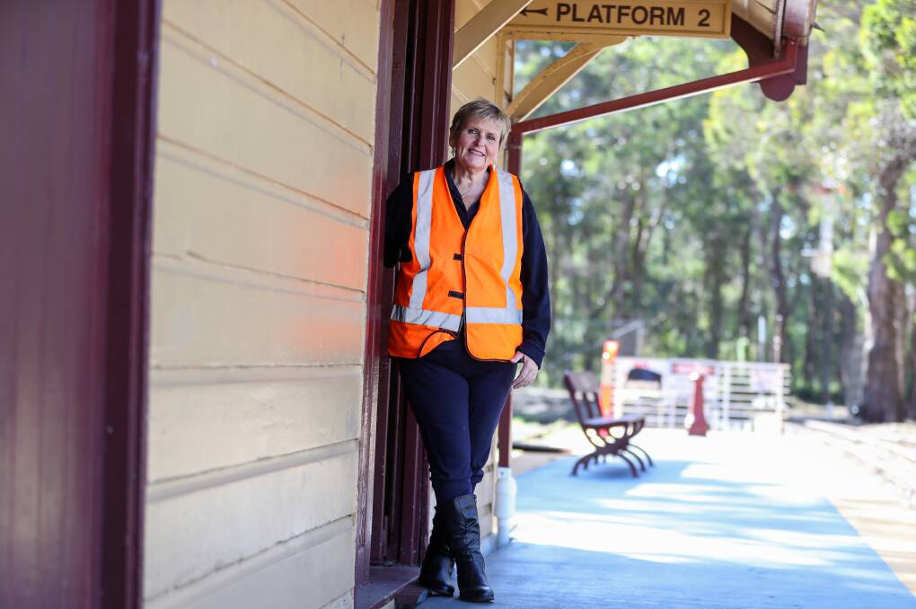 Illawarra Light Railway chairperson Carolyn Dumont at the Illawarra Light Rail in Albion Park Rail. Picture by Adam McLean