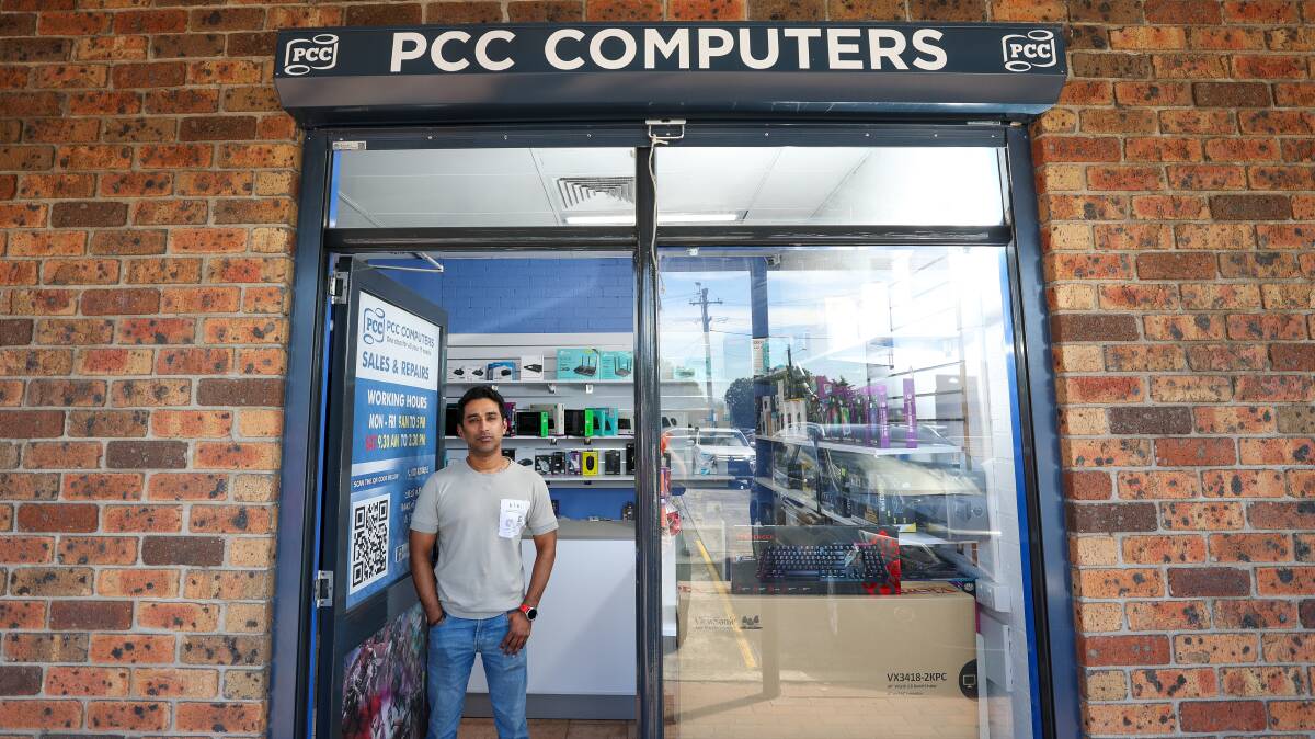 PCC Computers owner Paul Elanjickel at his Dapto store. Picture by Adam McLean