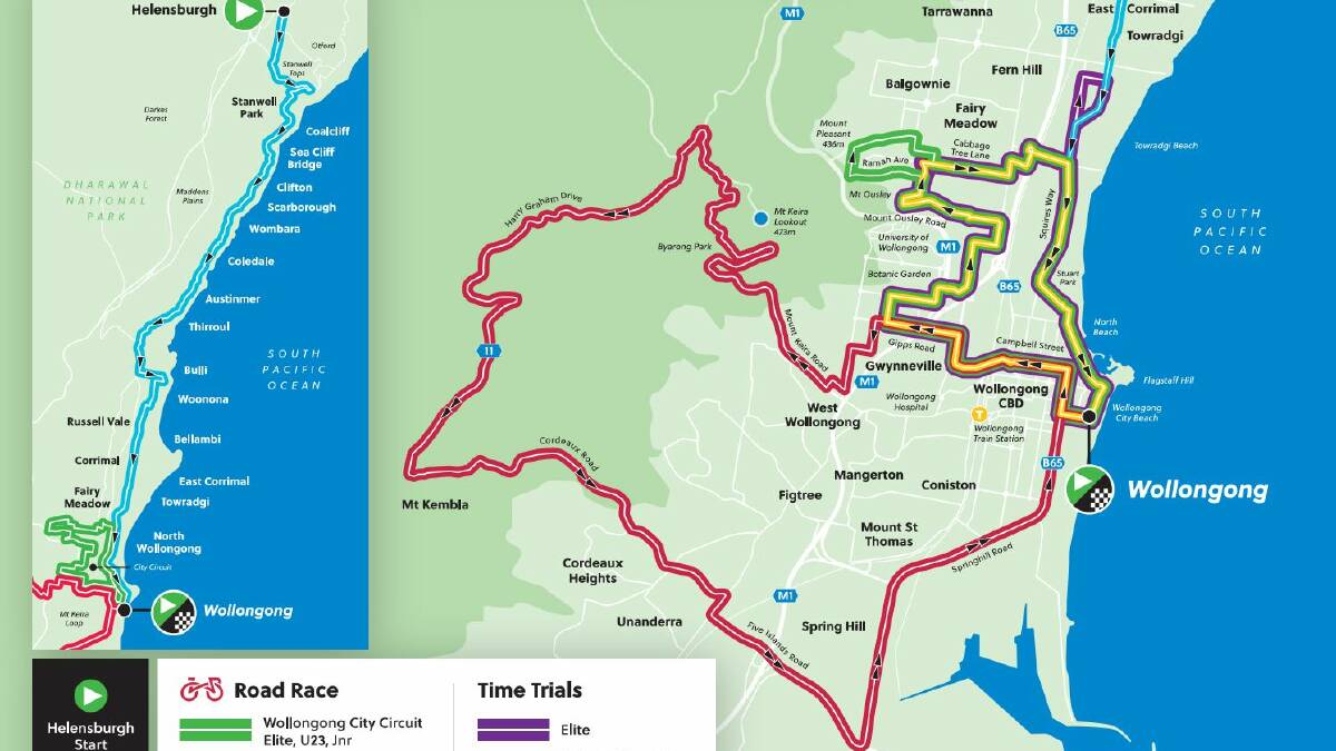 All the road closures planned for Wollongong UCI event 2022