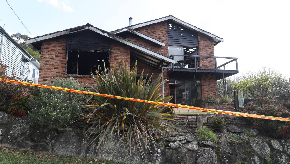 The house on Postman's Track, Helensburgh which was damaged by fire in July. Picture by Robert Peet