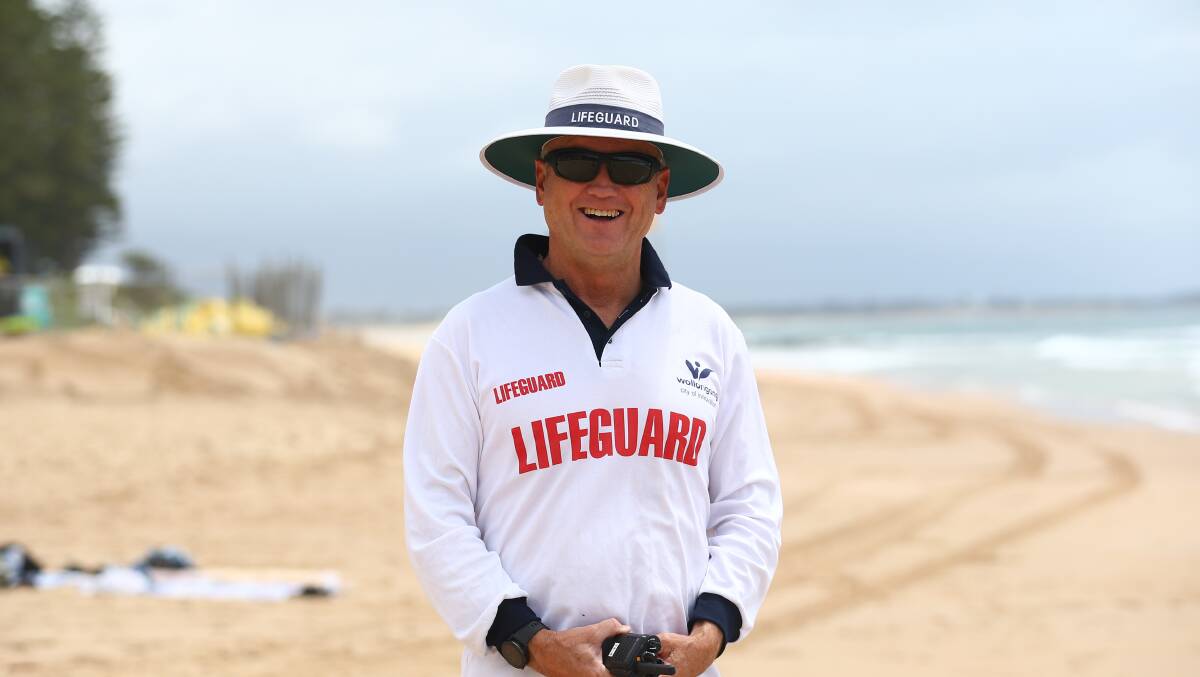 Rob Lumby, lifeguard at North Wollongong Beach. Picture: Wesley Lonergan