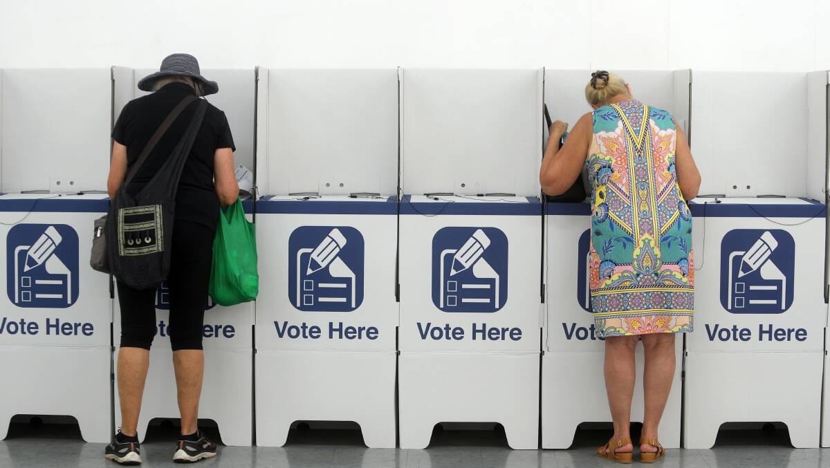 Wollongong Pre-Poll Centre in 2019. Picture: Robert Peet