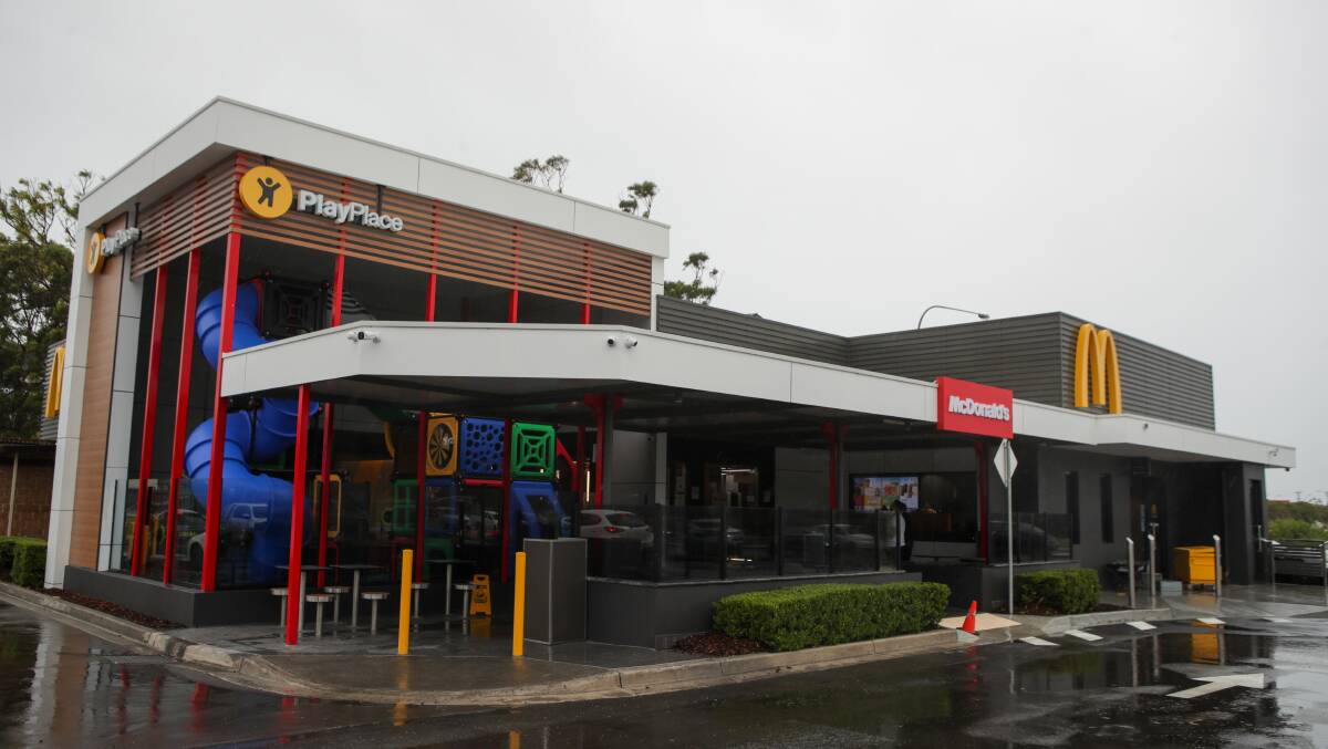 The newly renovated McDonalds Warrawong restaurant. Story: Greg Ellis.