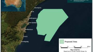 The proposed Illawarra Offshore Wind Zone. Picture supplied