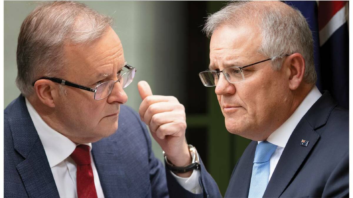 Anthony Albanese and Scott Morrison would do well to engage in calm debate, a better outcome for voters. Pictures: Sitthixay Ditthavong