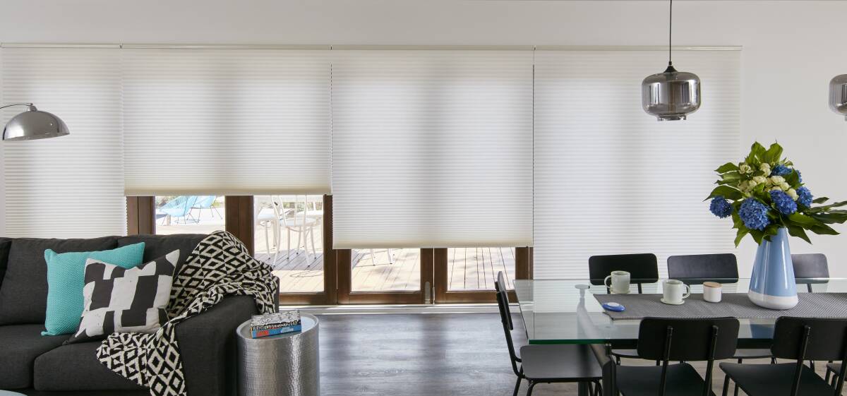 Luxaflex Duette shades provide more insulation than any other window covering on the market with six layers of fabric creating five insulating air pockets. 