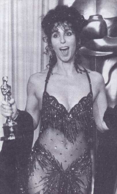 FLASHBACK: Cher with the Oscar she won for Best Actress for her work in the film Moonstruck, at the 60th Annual Oscar Awards (APRIL 11 1998). Picture: Fairfax File