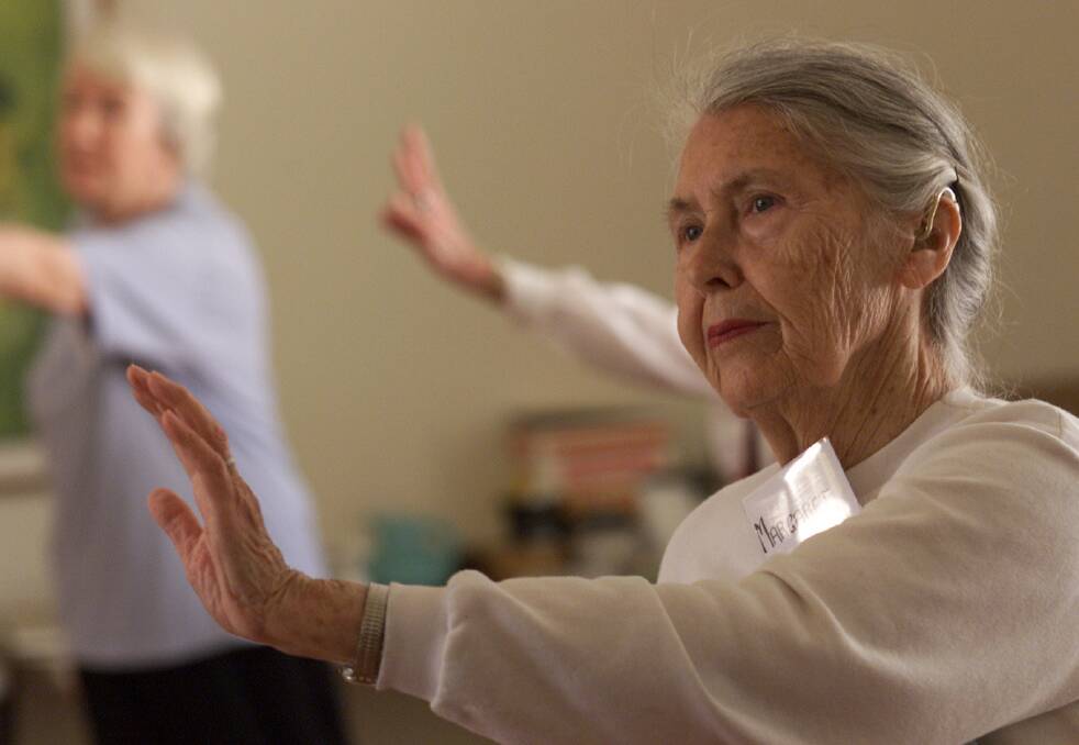 There are many classes for Tai Chi through the Seniors Festival. Picture: Sean Davey
