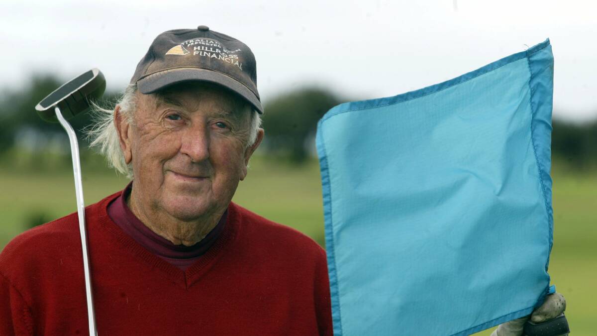 RIP: The late great golf legend Keith Pepper at Wollongong Golf Club. Picture: Robert Peet,