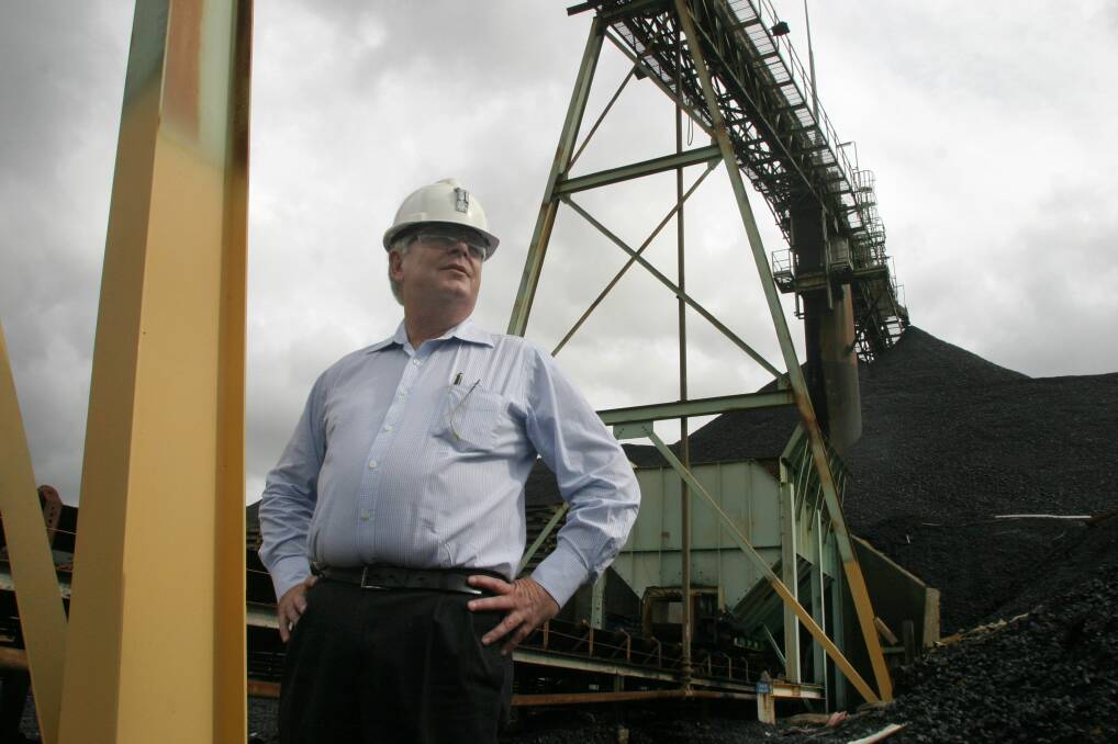 Tourism no worry: Hume Coal project leader Greig Duncan, pictured in a previous job at the Austar Coal mine near Cessnock.