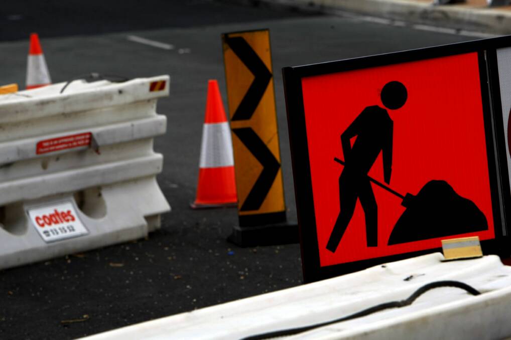 Road work is occurring in the north and south of the Illawarra this week. Picture: Glenn Hunt