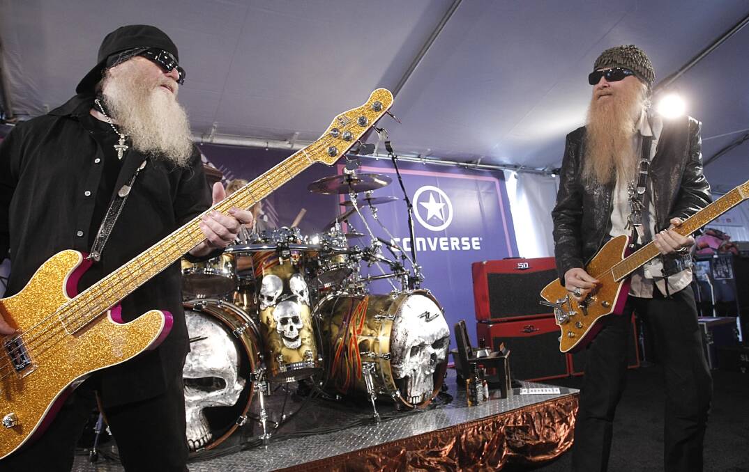 FLASHBACK: Singer and musician Dusty Hill (left) and singer and musician Billy Gibbons (right) of ZZ Top in 2009. Picture: AP / Dan Steinberg