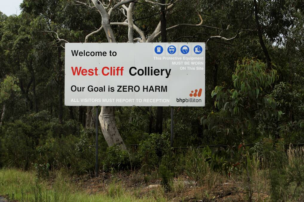 West Cliff Colliery at Appin - owned by BHP subsidiary Endeavour Coal - has been fined $30,000 by the EPA. Picture: Kate Geraghty
