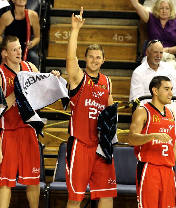 BEGINNINGS: Tim Coenraad in his first season with the Hawks in 2009. Picture: Orlando Chiodo