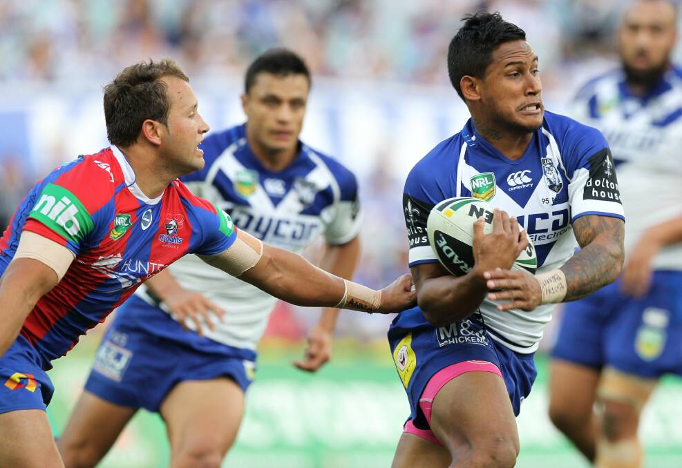 Find a new job: Ben Barba during his Bulldogs playing days.
