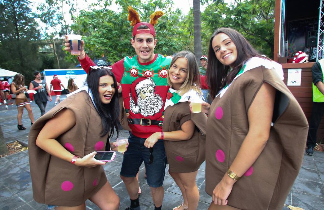 FLASHBACK: Revelers at the North Wollongong Hotel for the annual Santa Pub Crawl in 2013. Picture: Adam McLean