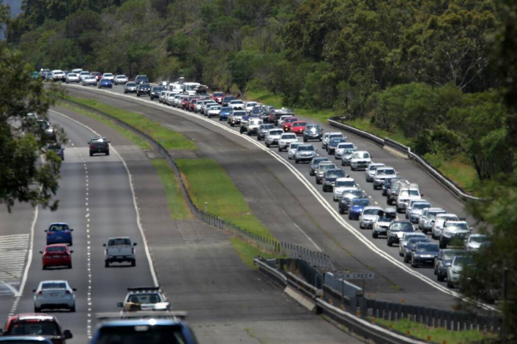 Relief from traffic gridlock like this around Albion Park Rail is still a number of years away.