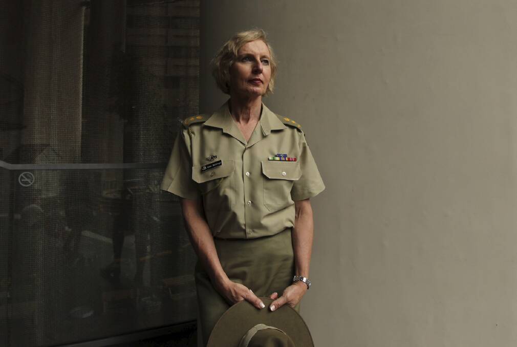 In 2012, Catherine McGregor was appointed a Member of the Order of Australia in the Military Division. Picture: Tamara Dean.