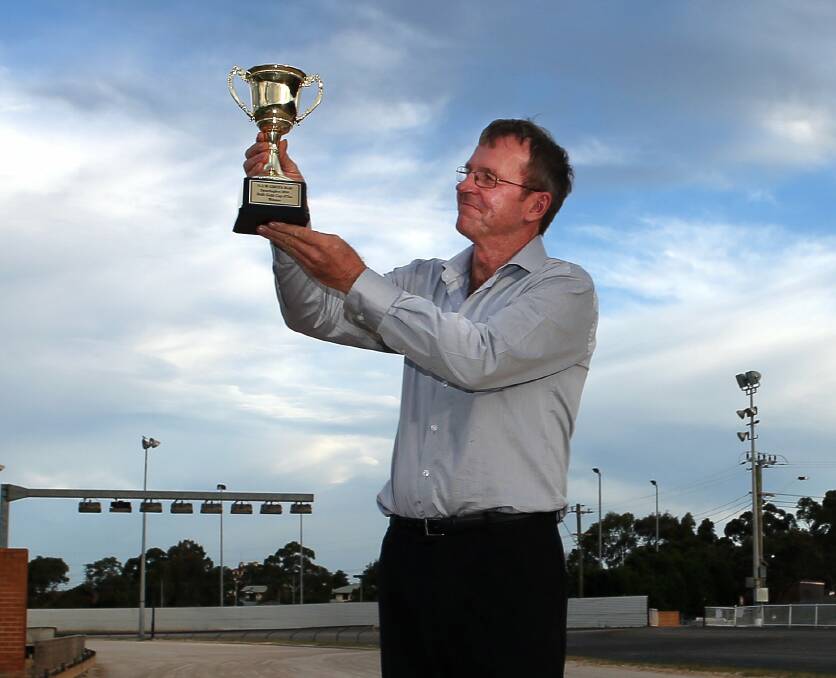 WON AND DONE: Bulli Darren Hull with the Cyril Rowe Cup. 