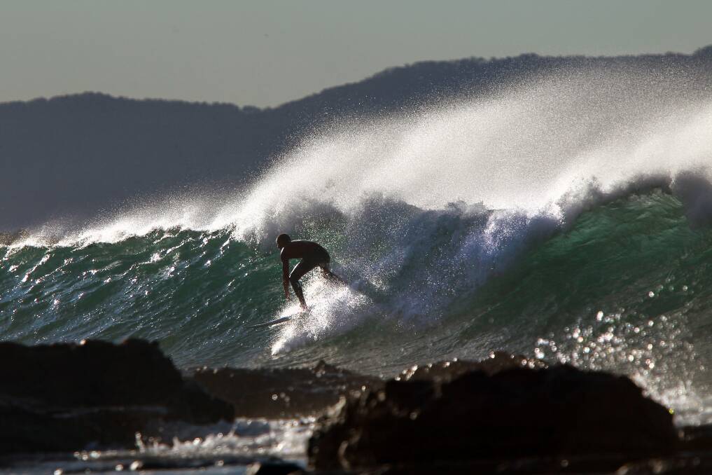 FLASHBACK: Big swell hits Shellharbour in July. Picture: Sylvia Liber