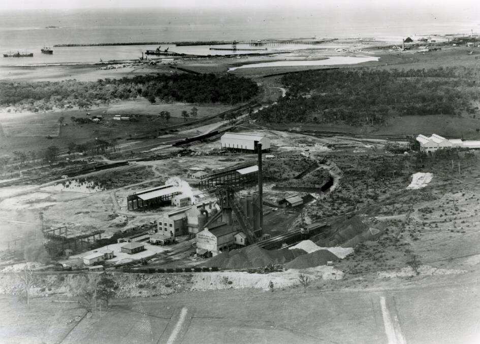 big changes: The Port Kembla steelworks not long after the Hoskins family established it in the 1920s. Picture: the Wollongong City Library collection