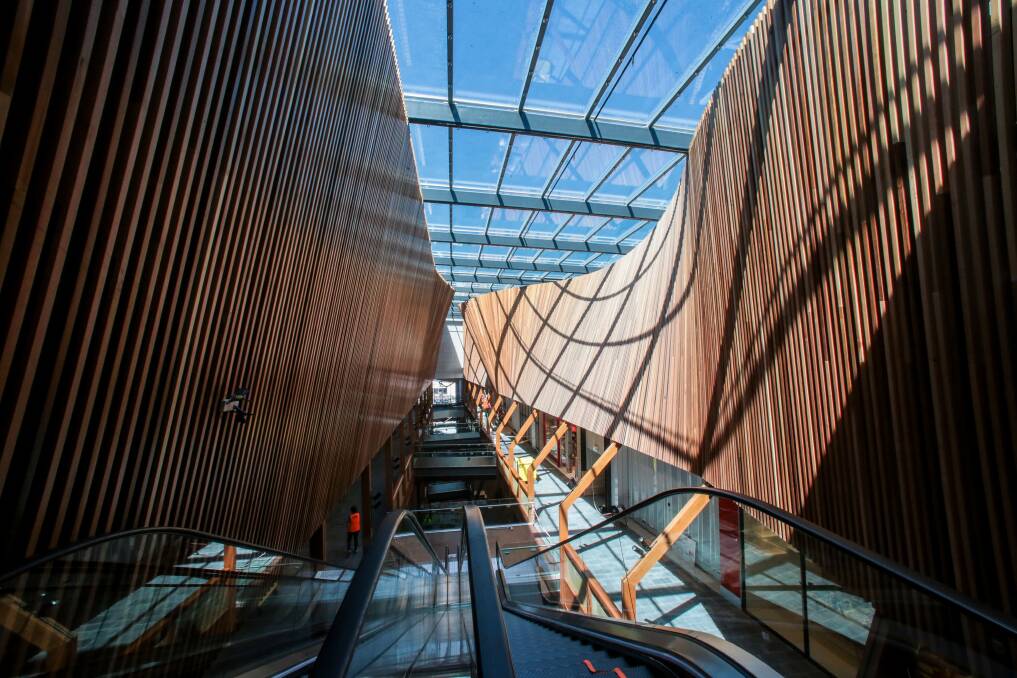 STRAIGHT LINES: The western wing raised the bar for shopping centre design in the Illawarra.